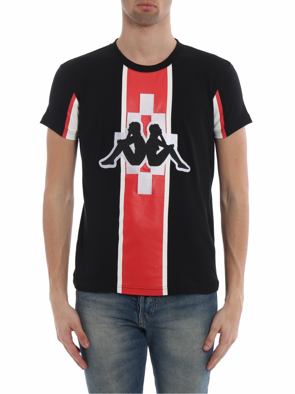Marcelo Burlon County of Milan Kappa Stripe Jersey T-Shirt Size S - Picture 3 of 5